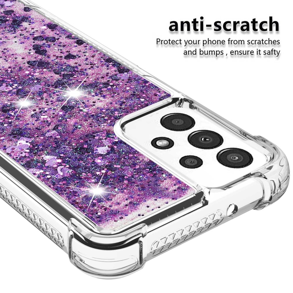 Glitter Powder TPU Case Samsung Galaxy A13 lilla