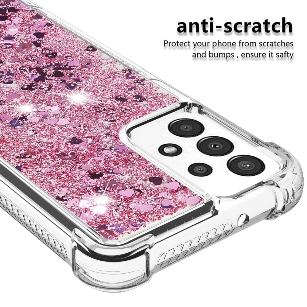 Glitter Powder TPU Case Samsung Galaxy A13 rosa