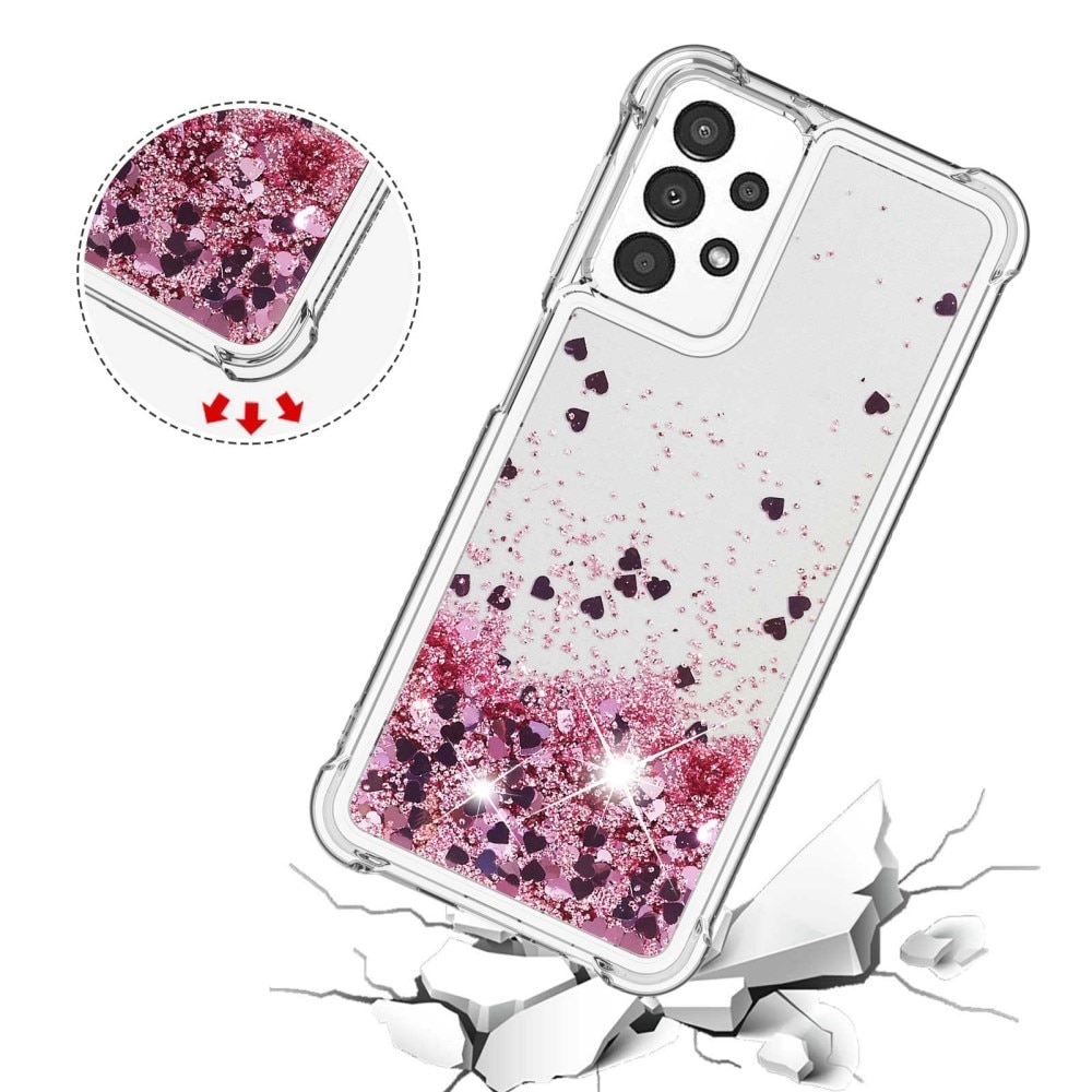 Glitter Powder TPU Case Samsung Galaxy A13 rosa