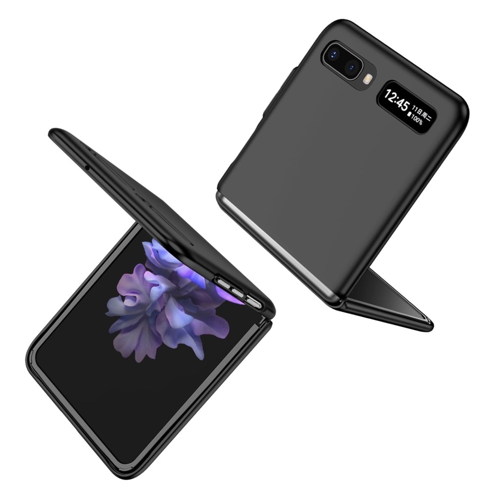 Samsung Galaxy Z Flip Deksel magnetisk ringholder svart