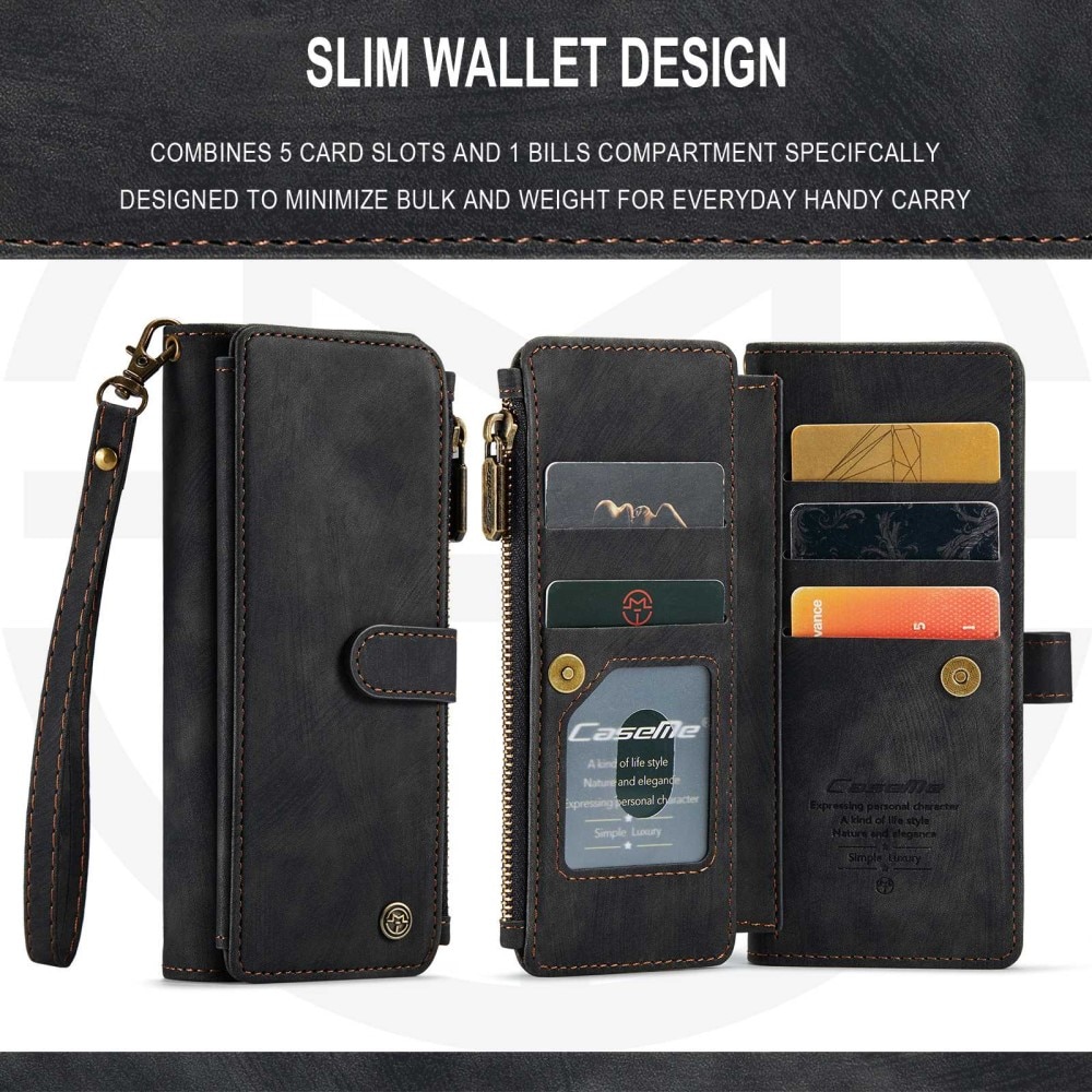 Zipper Wallet Samsung Galaxy Z Fold 3 svart