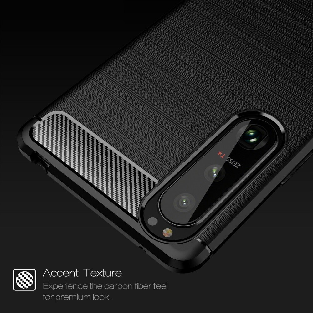 Sony Xperia 5 III Deksel TPU Brushed Svart