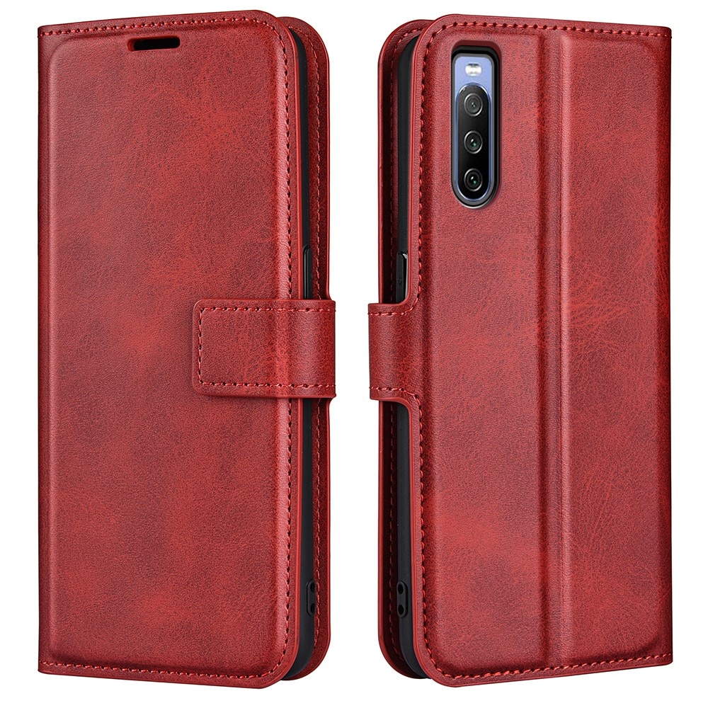 Leather Wallet Sony Xperia 10 IV Red