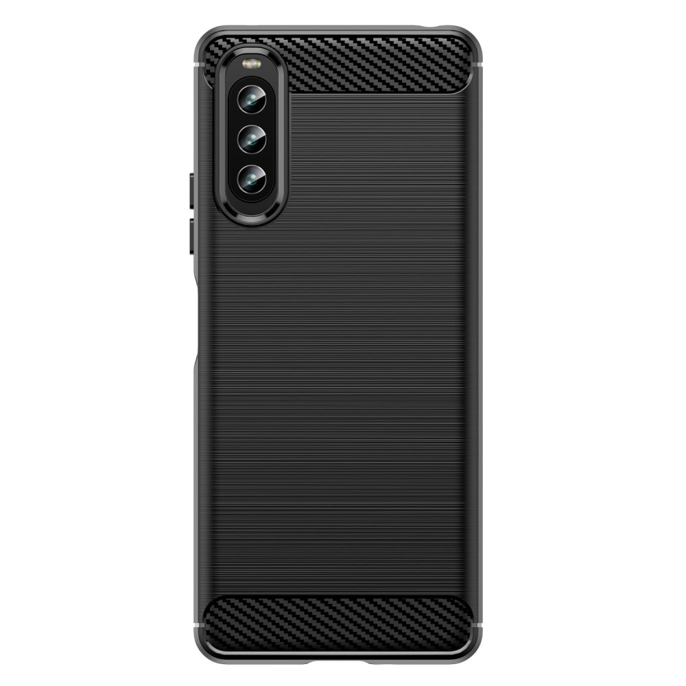 Brushed TPU Deksel Sony Xperia 10 IV Black