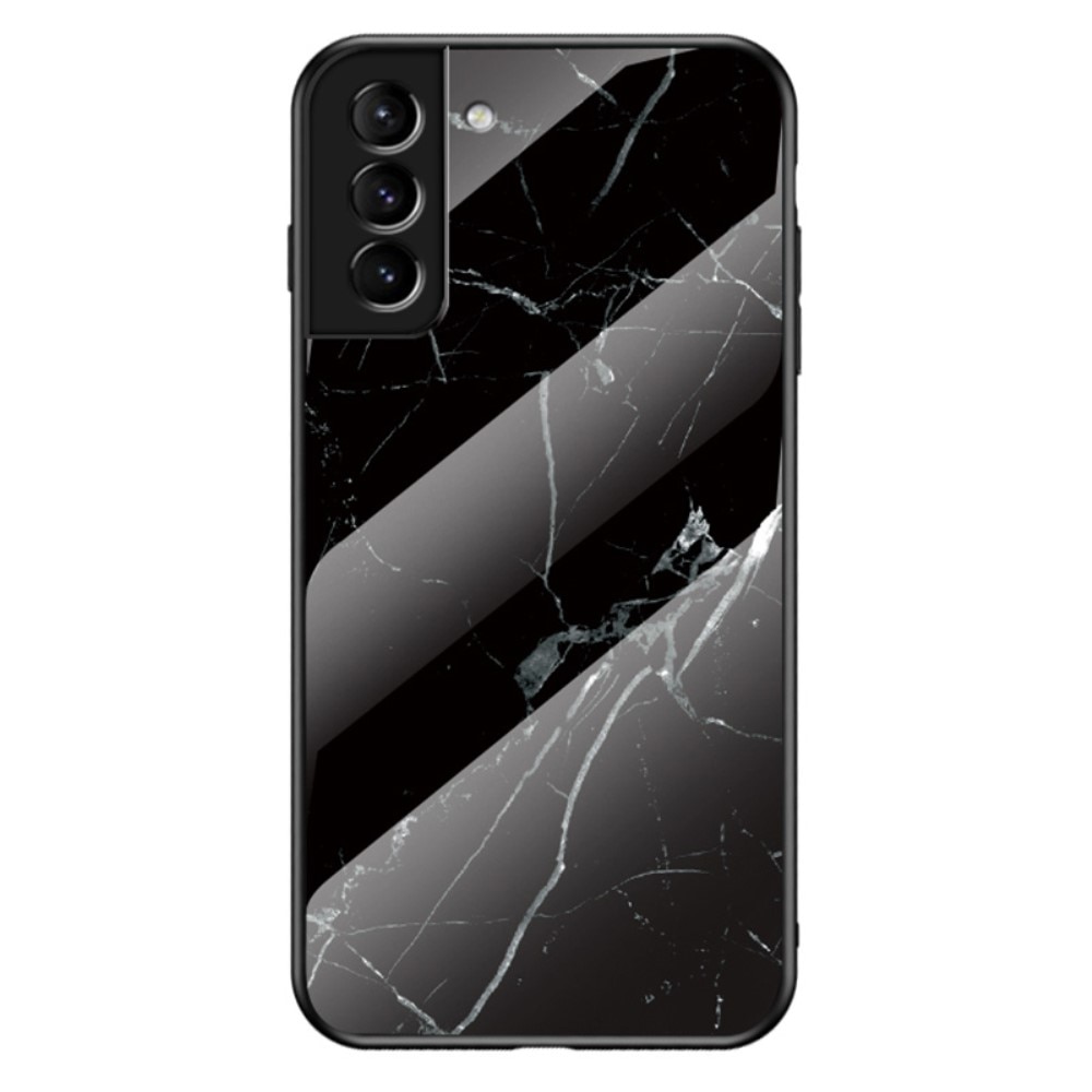 Herdet Glass Deksel Samsung Galaxy S22 svart marmor