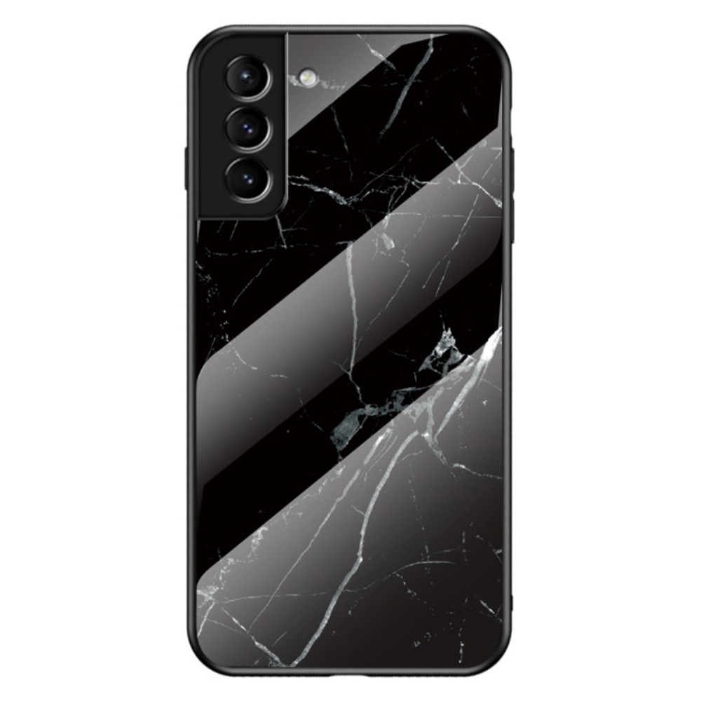 Herdet Glass Deksel Samsung Galaxy S22 Plus svart marmor