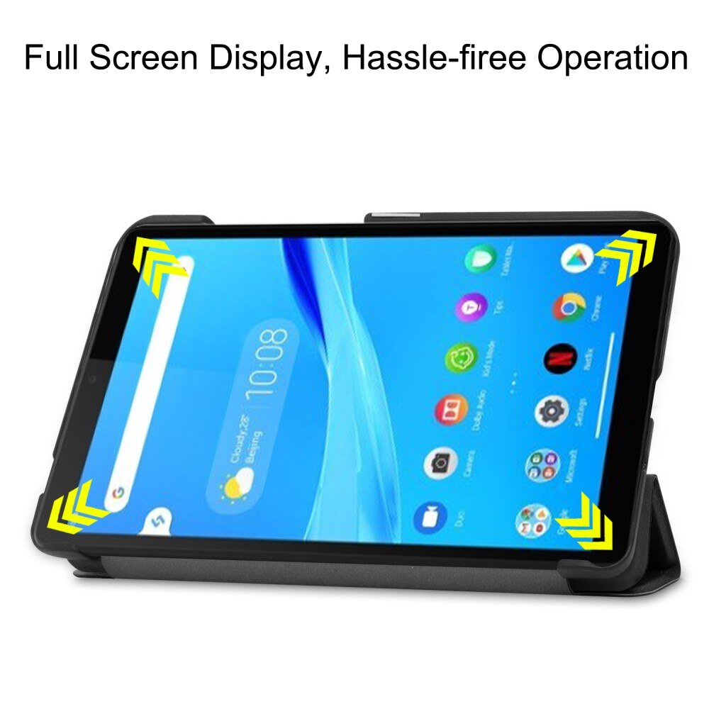 Lenovo Tab M7 (2nd Gen) Etui Tri-fold svart