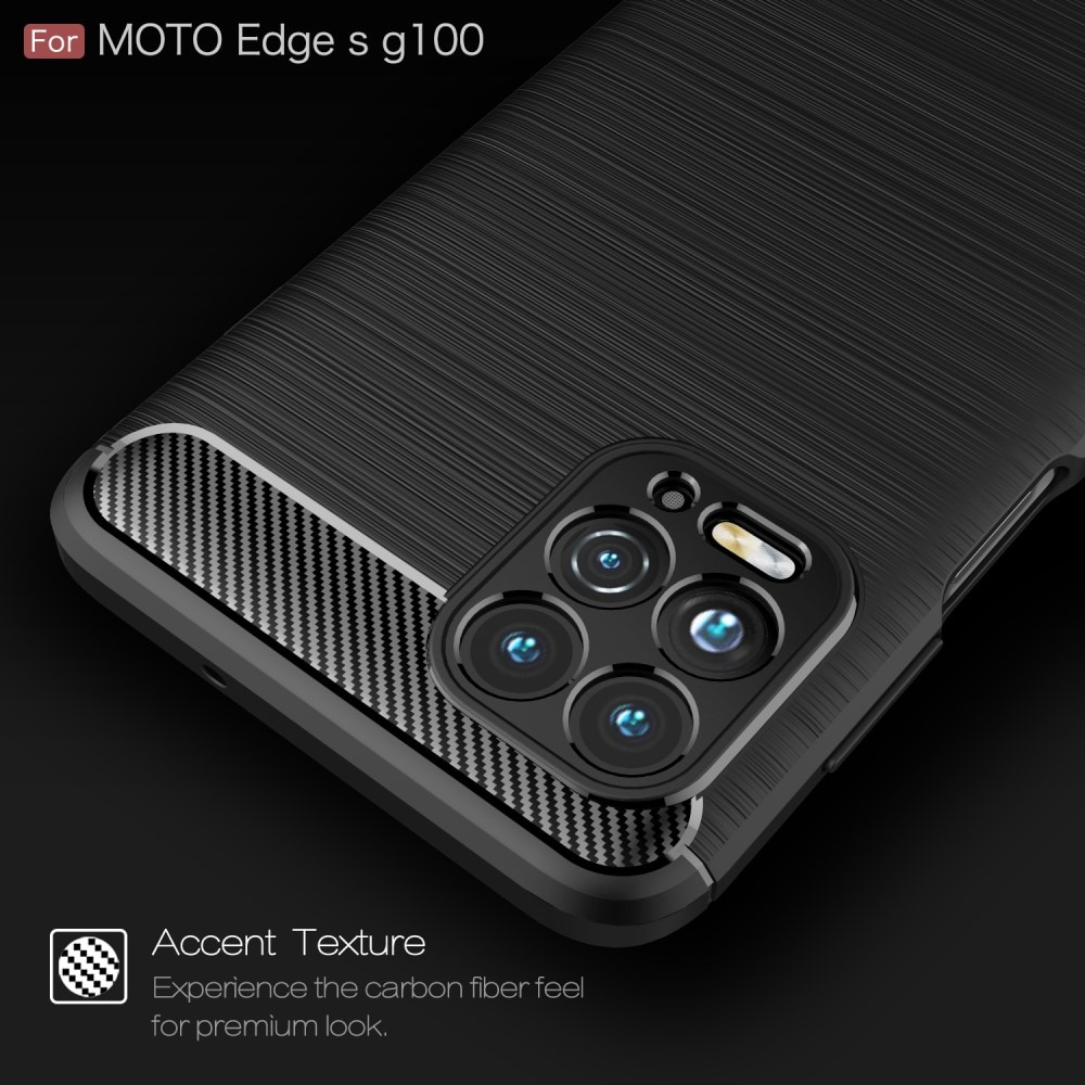 Brushed TPU Deksel Motorola Moto G100 Black