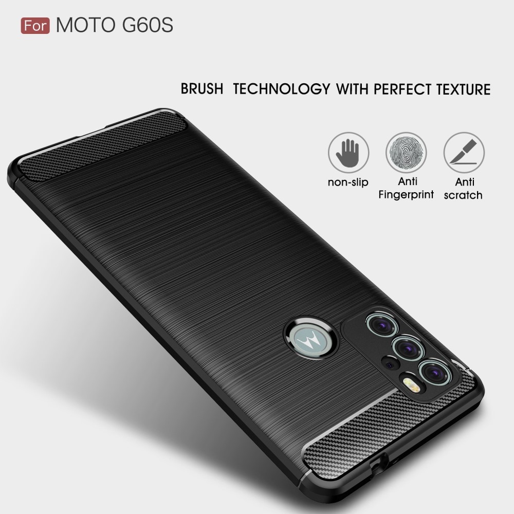 Brushed TPU Deksel Motorola Moto G60s Black