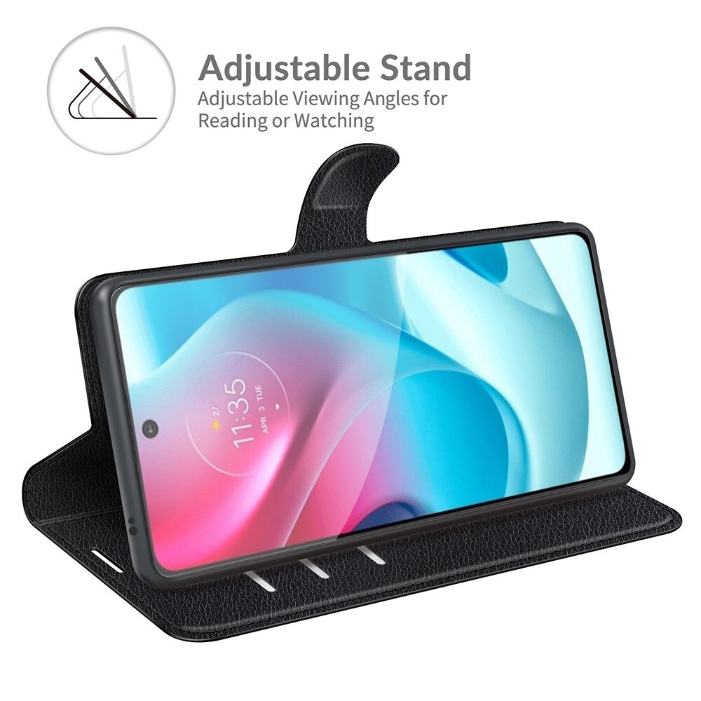 Mobilveske Motorola Moto G60s Svart