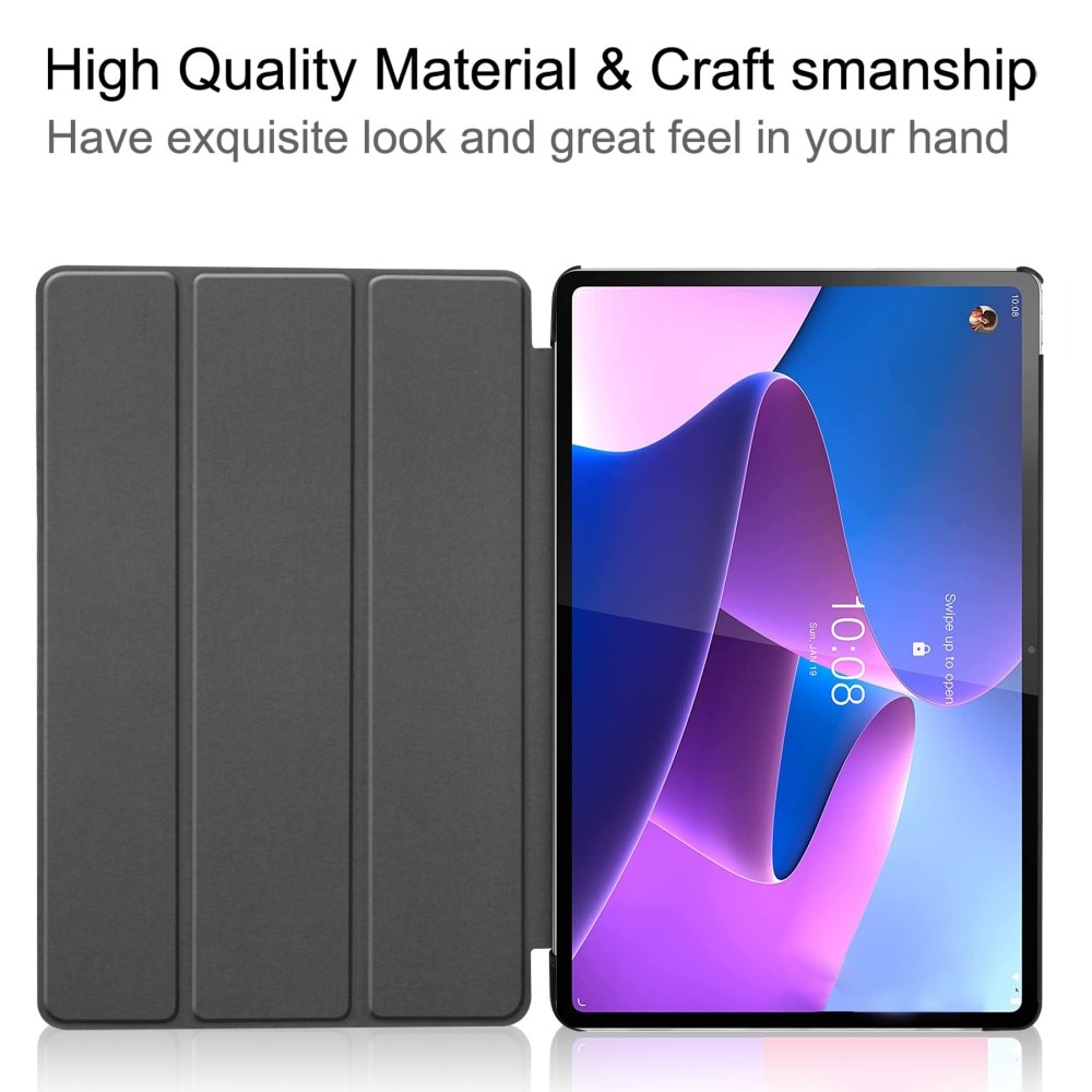 Etui Tri-fold  Lenovo Tab P12 Pro Svart