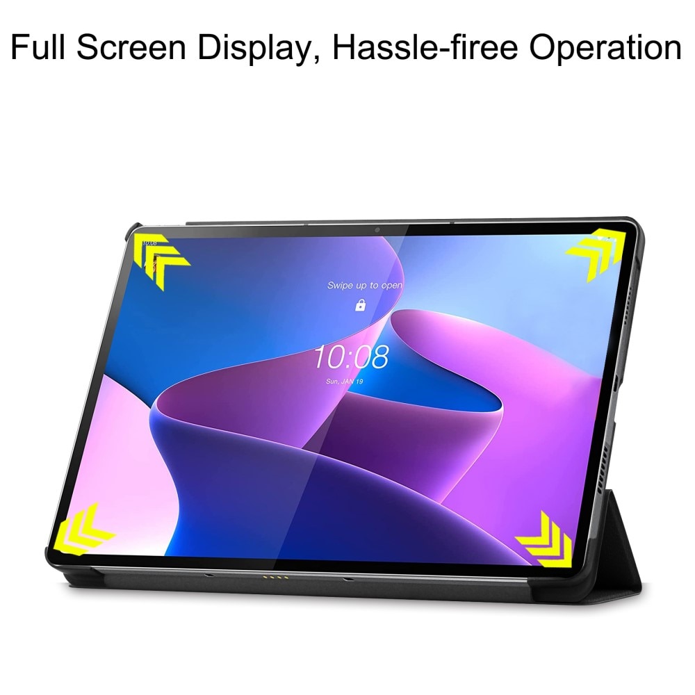 Etui Tri-fold  Lenovo Tab P12 Pro Svart