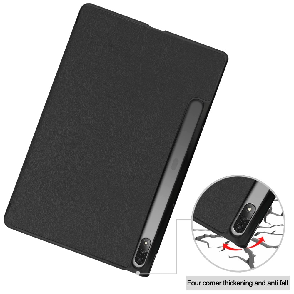 Lenovo Tab P12 Pro Etui Tri-fold svart