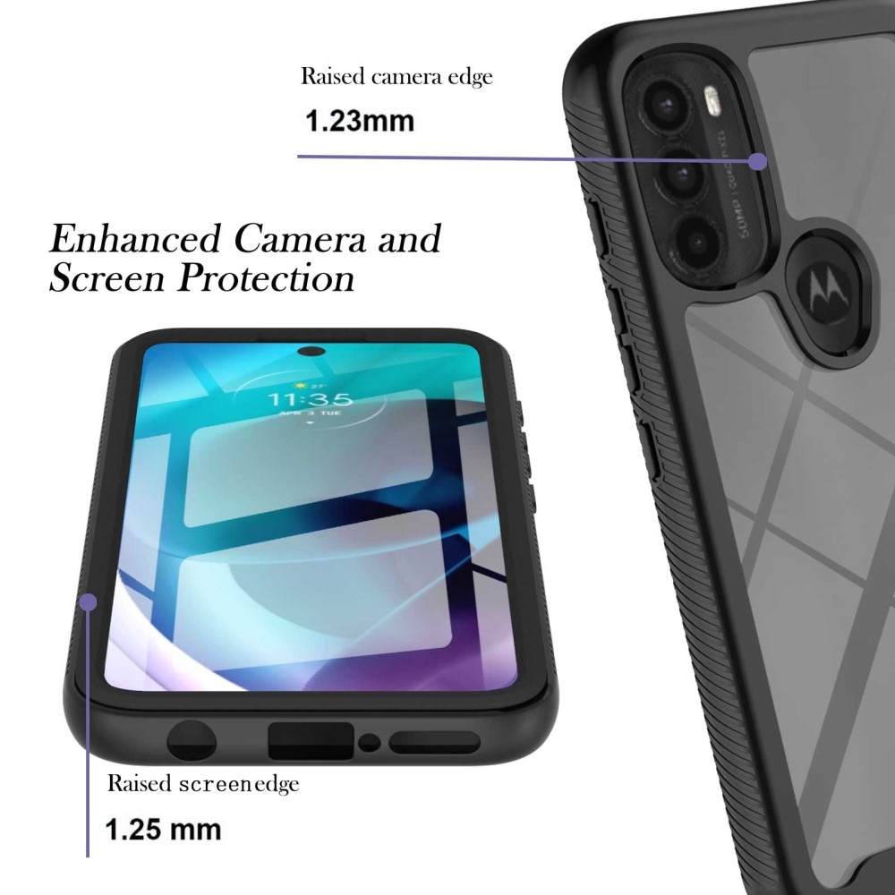 Full Protection Case Motorola Moto G71 Svart