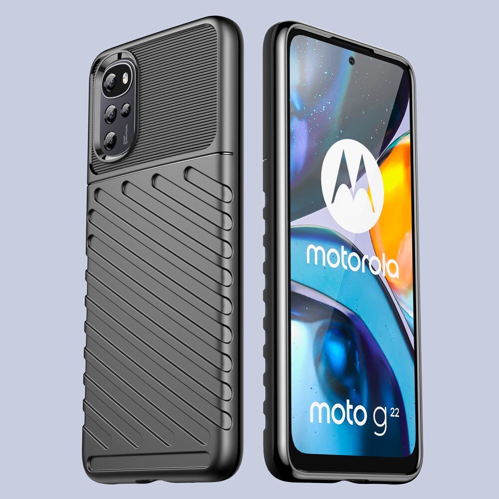 Thunder TPU Case Motorola Moto G22 svart