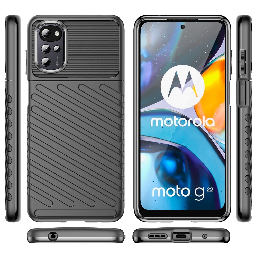 Thunder TPU Case Motorola Moto G22 svart