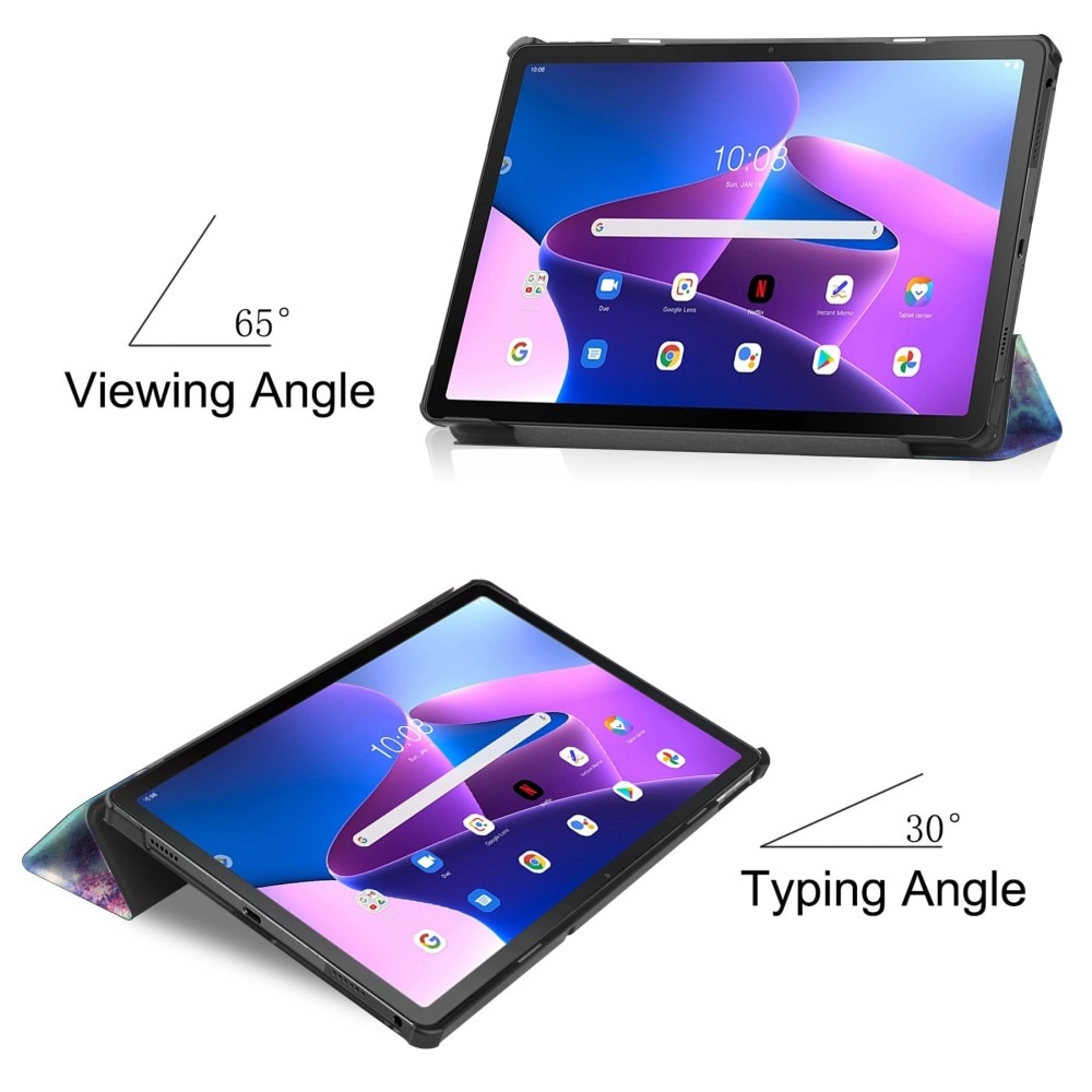 Etui Tri-fold  Lenovo Tab M10 Plus (3rd gen) Flerfarget/mønster