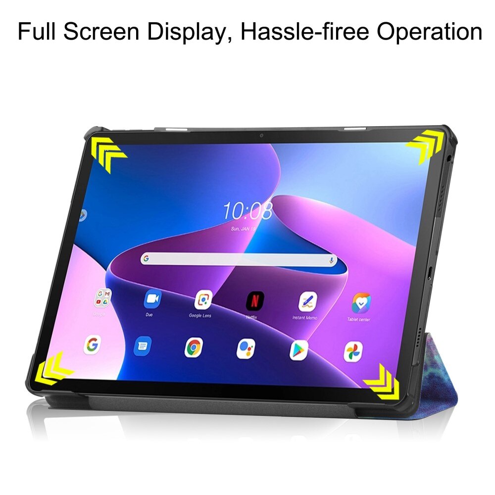 Etui Tri-fold  Lenovo Tab M10 Plus (3rd gen) Flerfarget/mønster