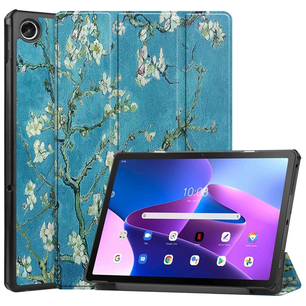 Etui Tri-fold Lenovo Tab M10 Plus (3rd gen) - Kirsebærblomster