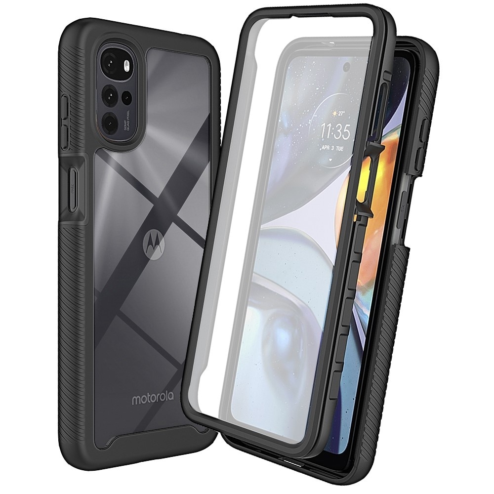 Full Protection Case Motorola Moto G22 Svart