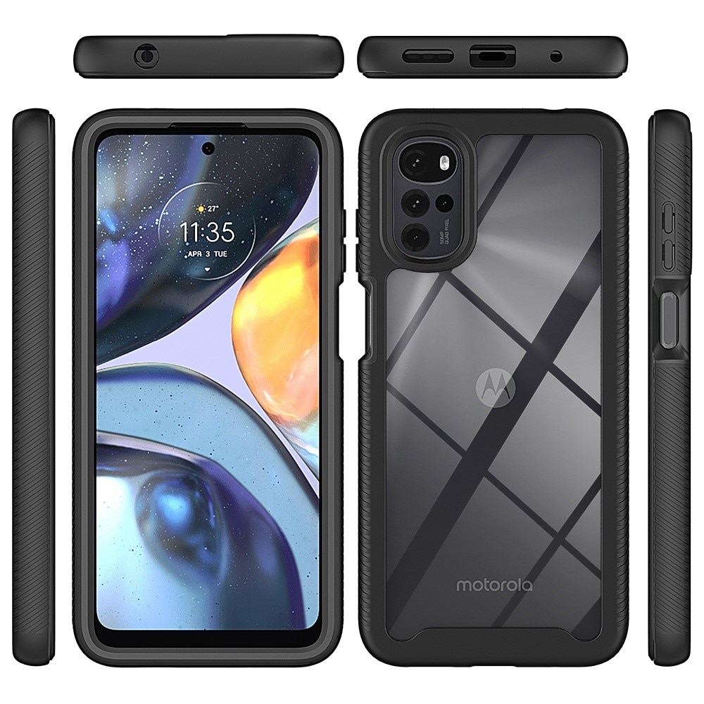 Full Protection Case Motorola Moto G22 Svart