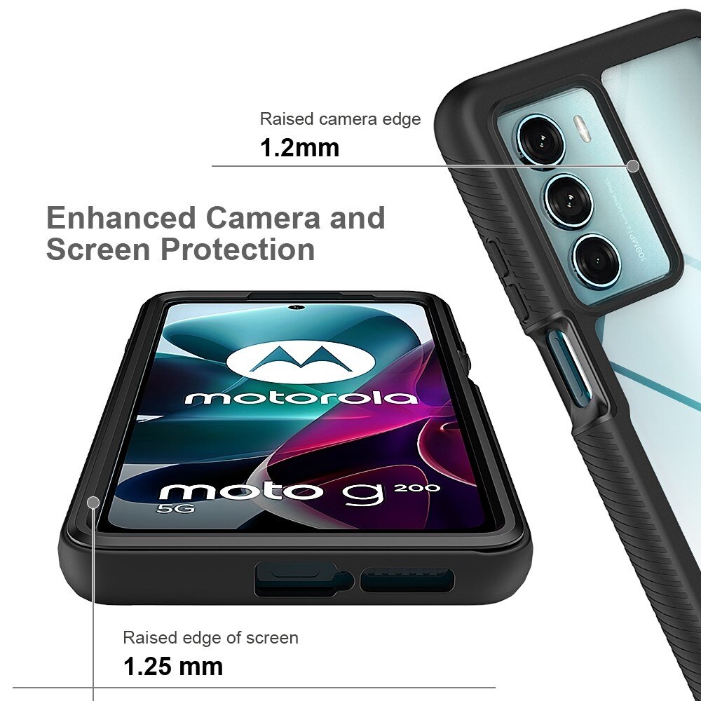 Full Protection Case Motorola Moto G200 Svart