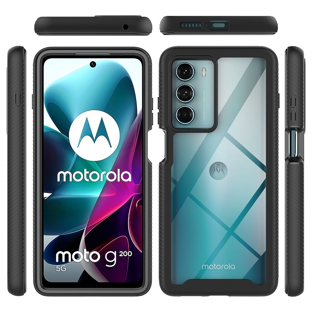 Full Protection Case Motorola Moto G200 Svart