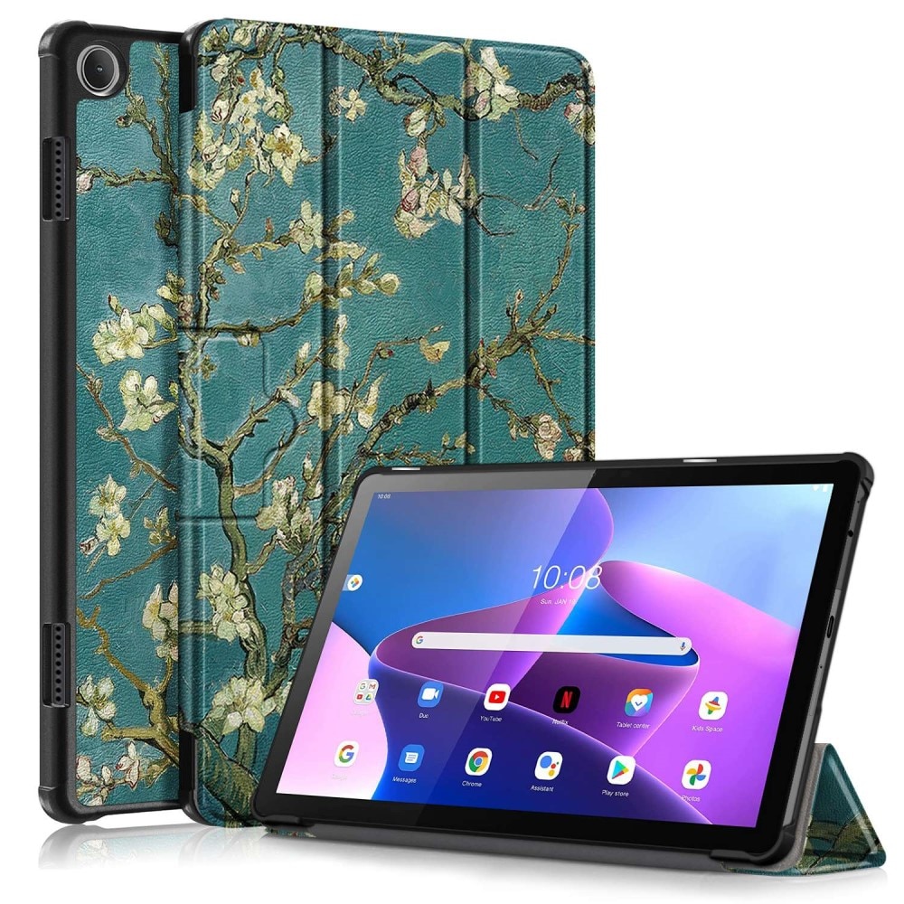 Etui Tri-fold Lenovo Tab M10 (3rd gen) - Kirsebærblomster