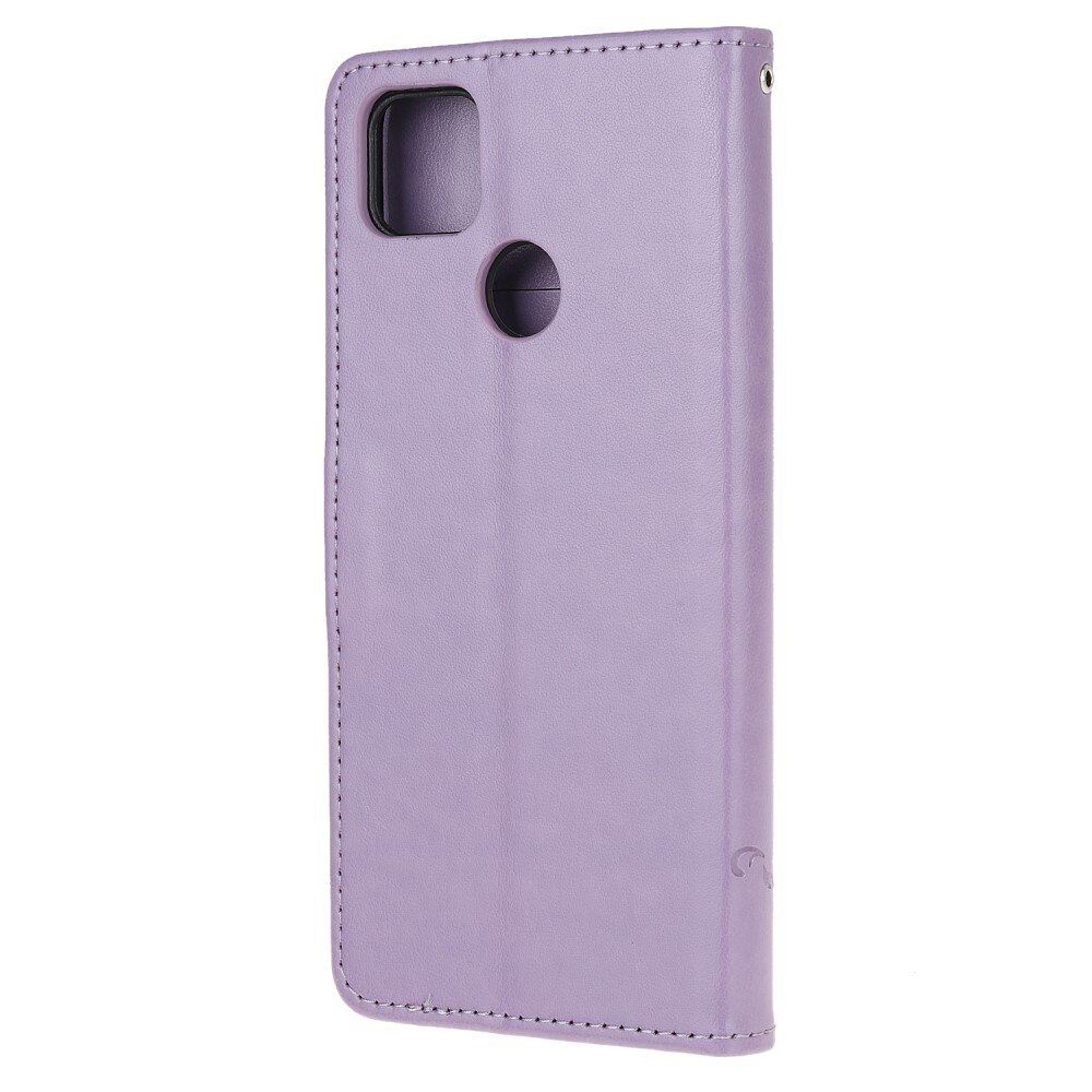 Lærveske Sommerfugler Xiaomi Redmi 9C Lilla