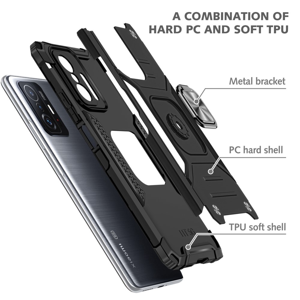 Hybriddeksel Tech Ring Xiaomi 11T/11T Pro svart