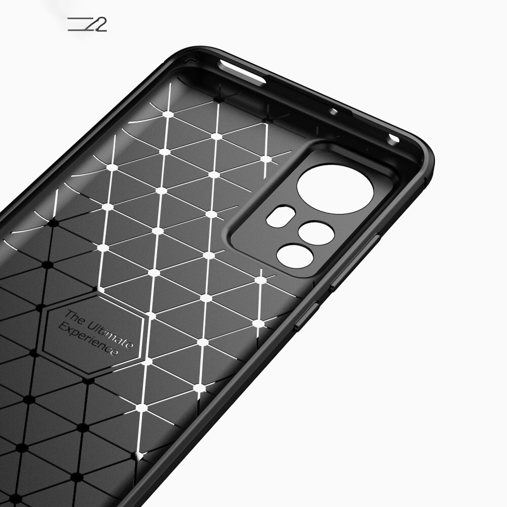 Brushed TPU Deksel Xiaomi 12 Black