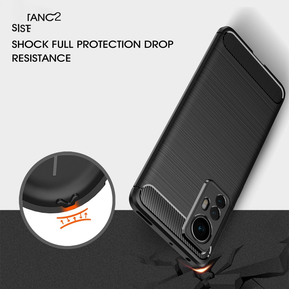 Xiaomi 12 Deksel TPU Brushed Svart