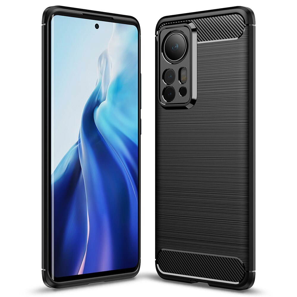 Brushed TPU Deksel Xiaomi 12 Pro Black