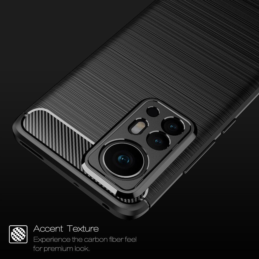 Xiaomi 12 Pro Deksel TPU Brushed Svart