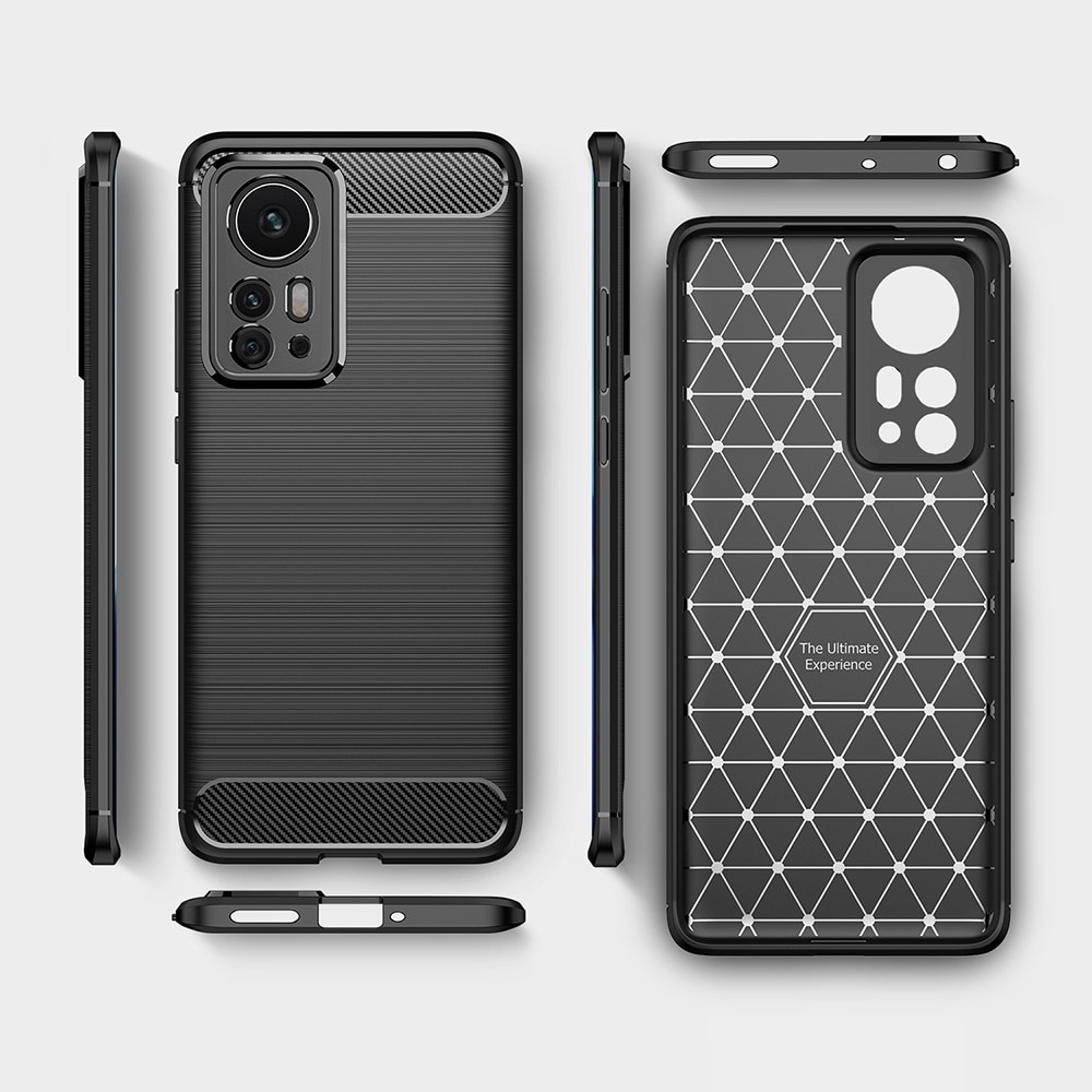 Xiaomi 12 Pro Deksel TPU Brushed Svart