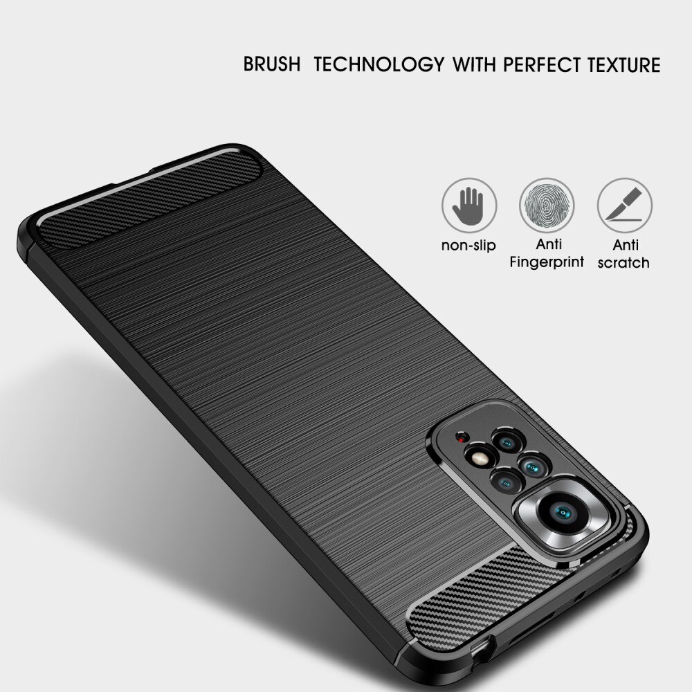 Xiaomi Redmi Note 11 Pro Deksel TPU Brushed Svart