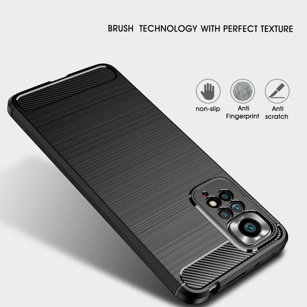 Brushed TPU Deksel Xiaomi Redmi Note 11 Pro Black