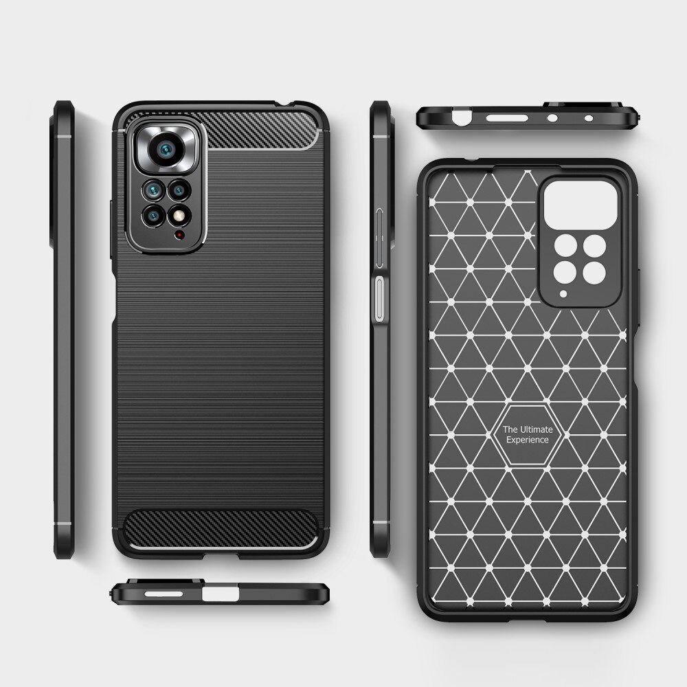 Xiaomi Redmi Note 11 Pro Deksel TPU Brushed Svart
