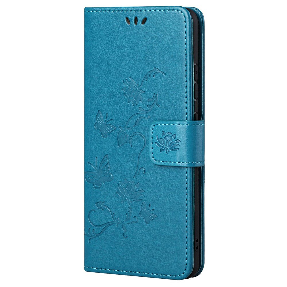 Lærveske Sommerfugler Xiaomi Redmi Note 11 Pro Blå