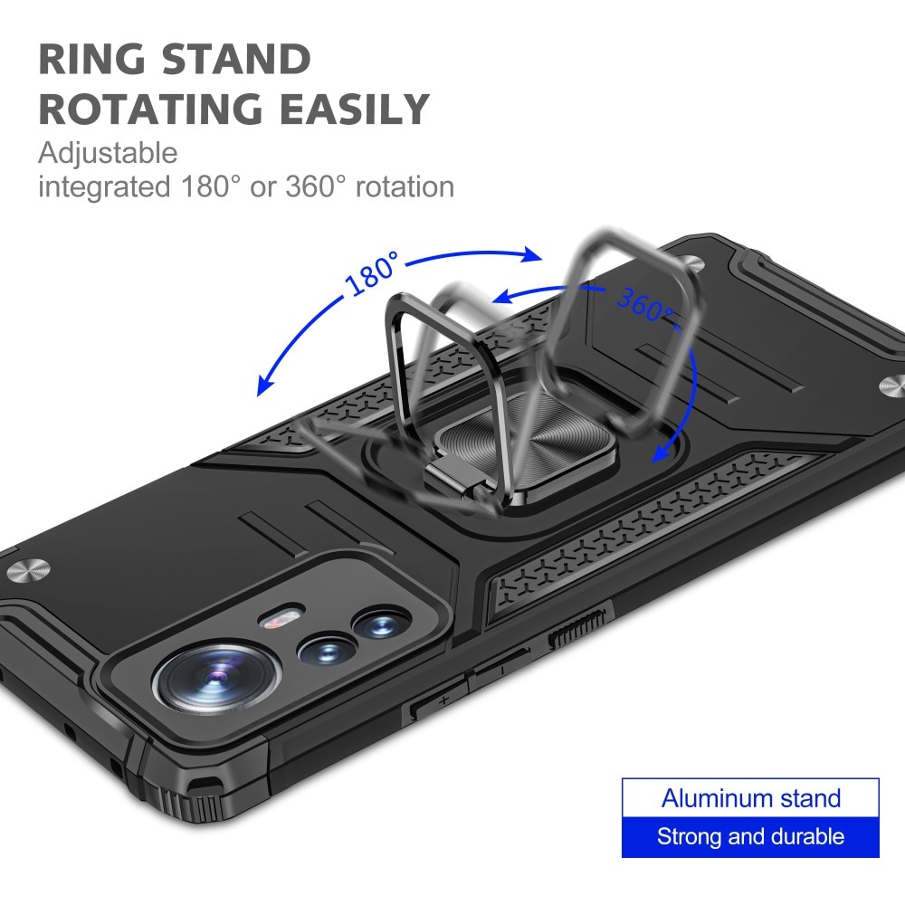 Hybriddeksel Tech Ring Xiaomi 12 Pro svart