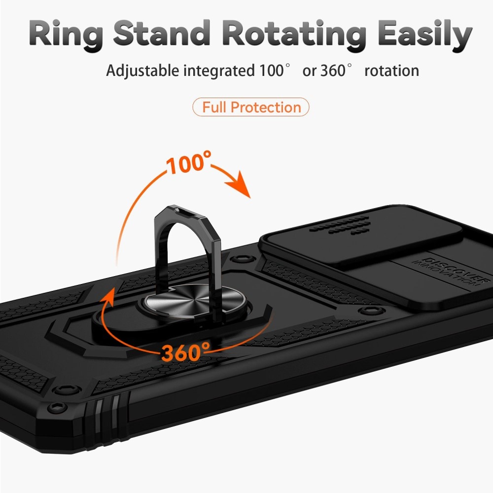 Hybriddeksel Ring+Camera Protection Xiaomi Redmi Note 11 Pro svart