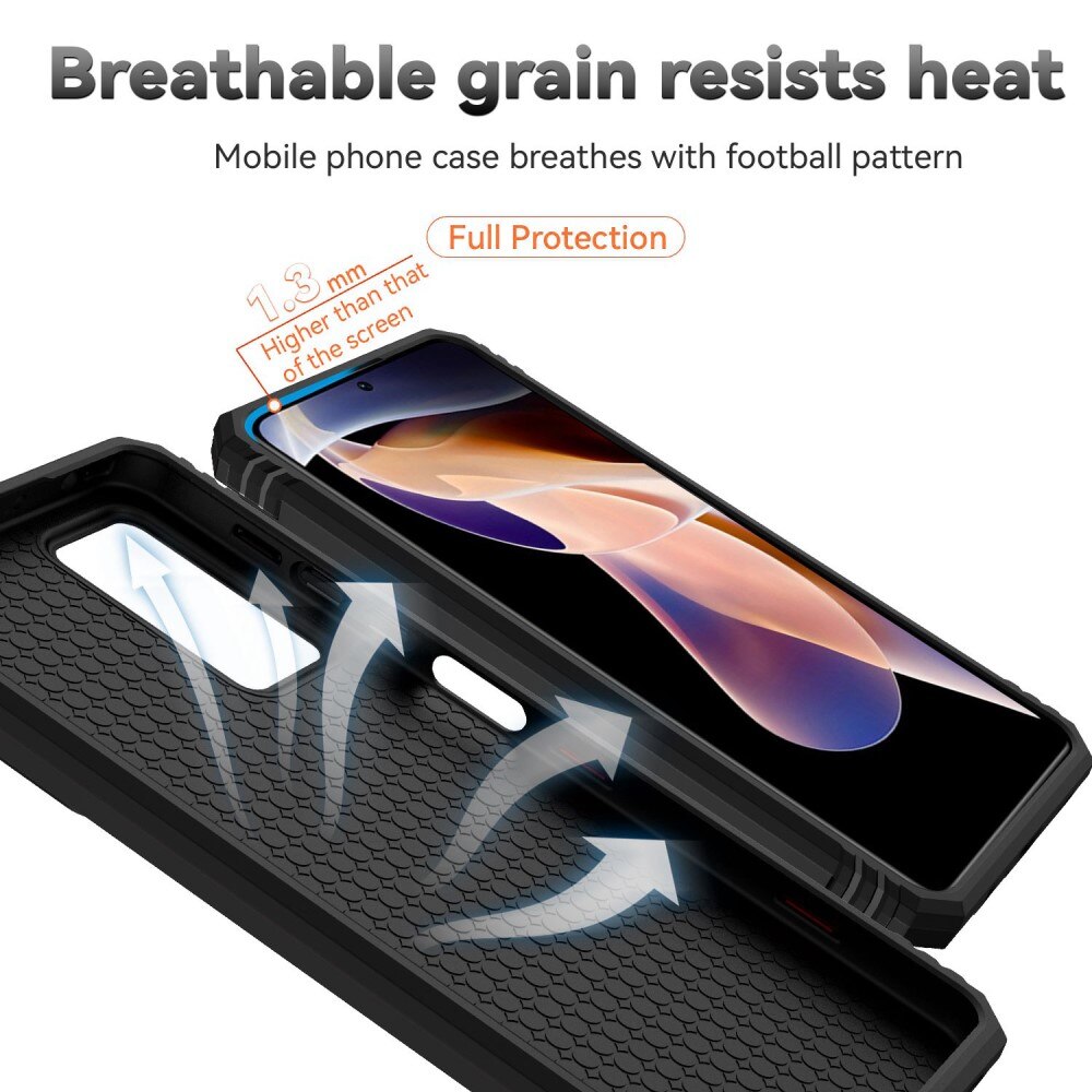 Hybriddeksel Ring+Camera Protection Xiaomi Redmi Note 11 Pro svart