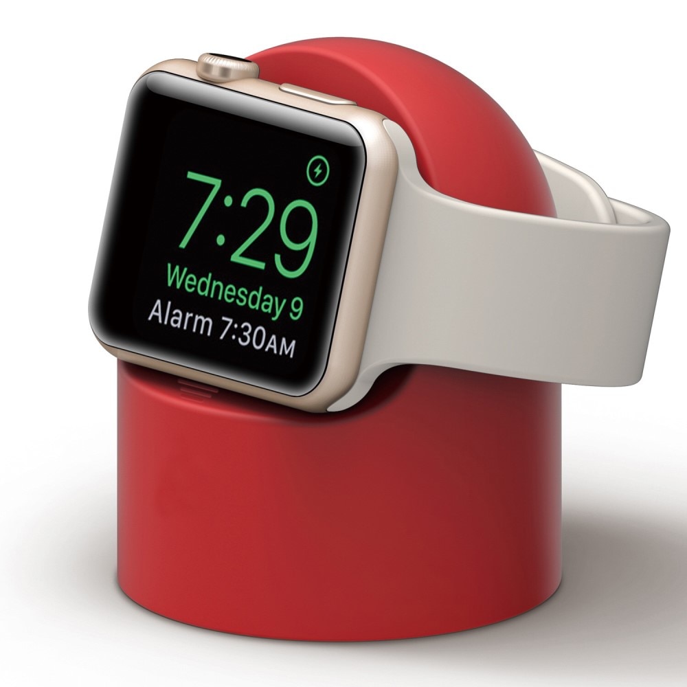 Ladestativ Apple Watch rød