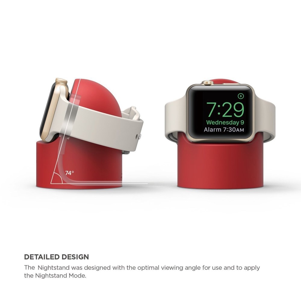 Ladestativ Apple Watch rød