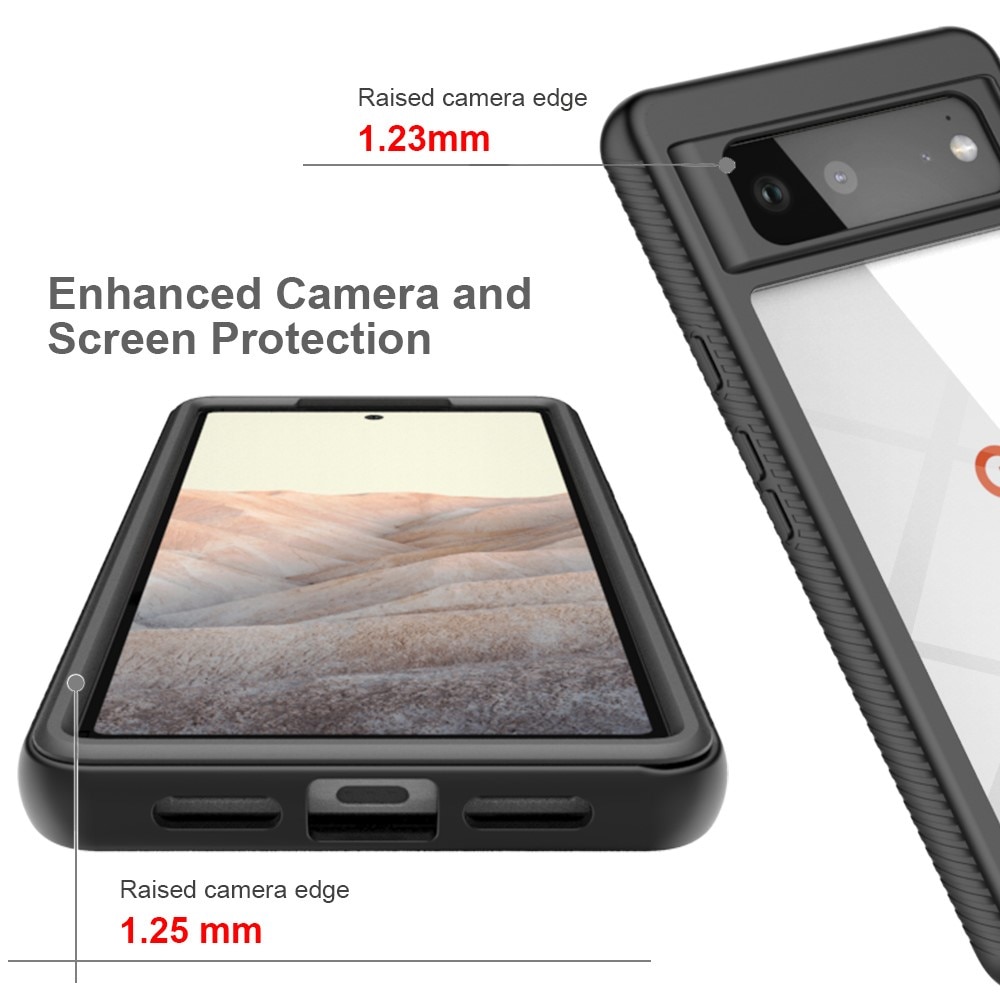 Full Cover Deksel Google Pixel 6 Svart