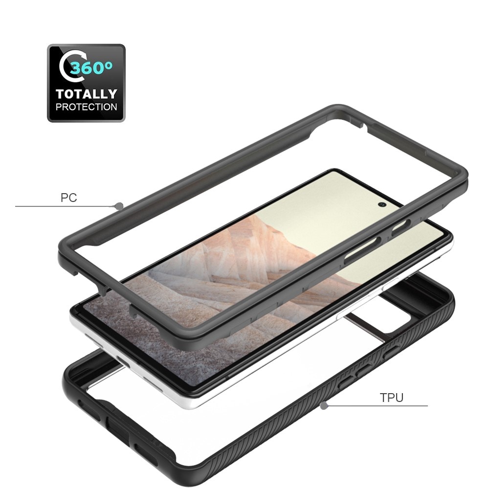 Full Cover Deksel Google Pixel 6 Svart