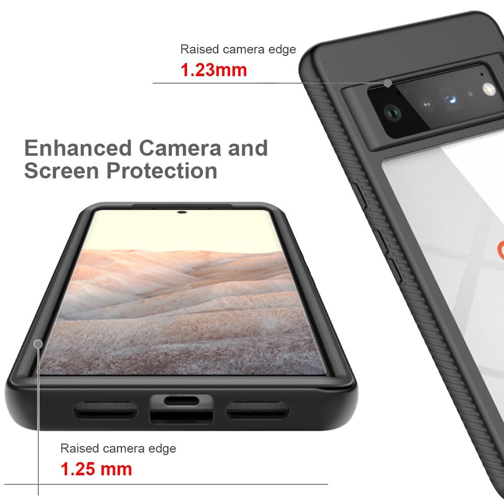 Full Cover Deksel Google Pixel 6 Pro Svart