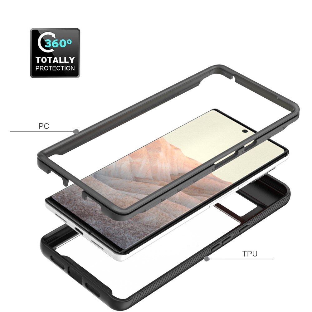 Full Cover Deksel Google Pixel 6 Pro Svart