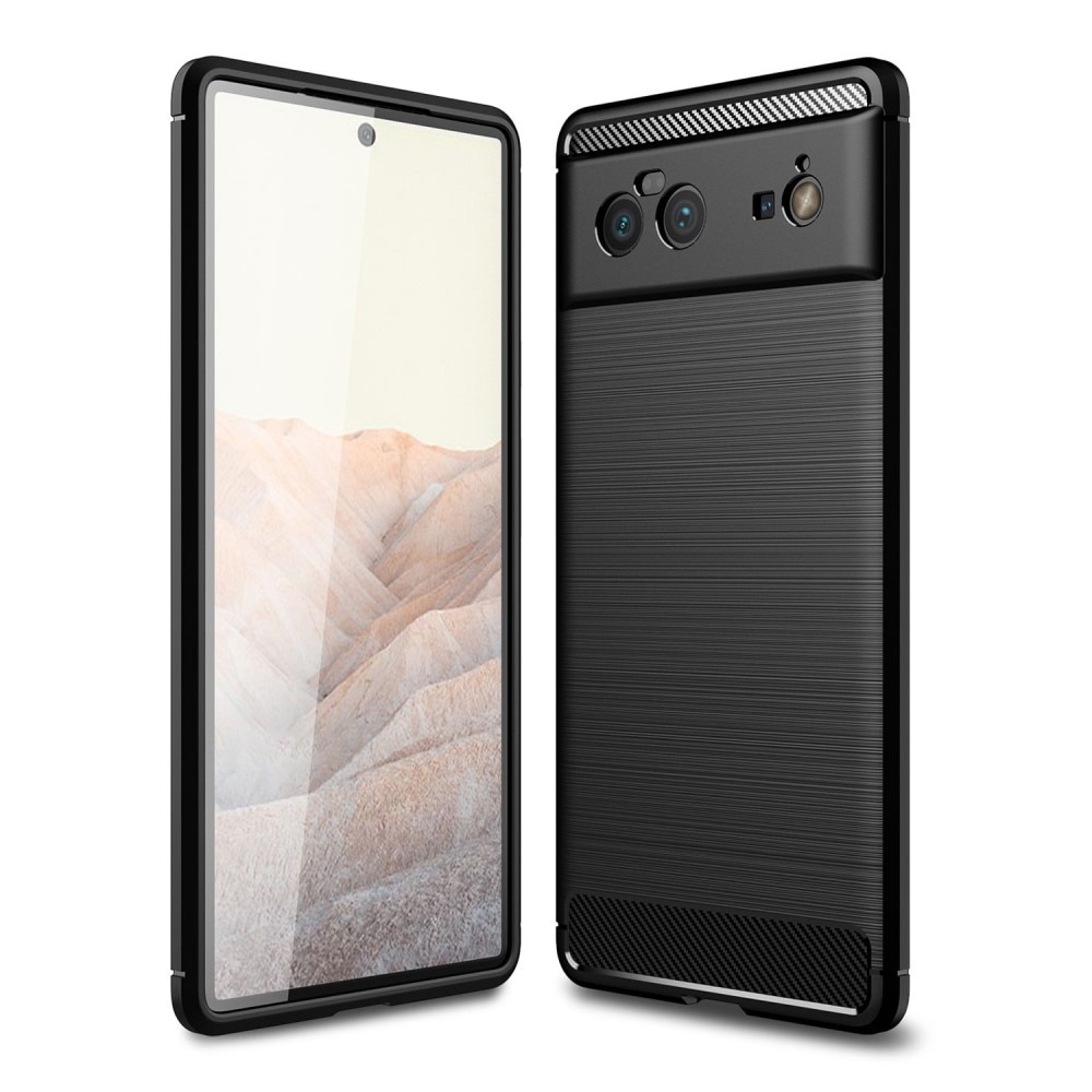 Brushed TPU Deksel Google Pixel 6 Pro Black