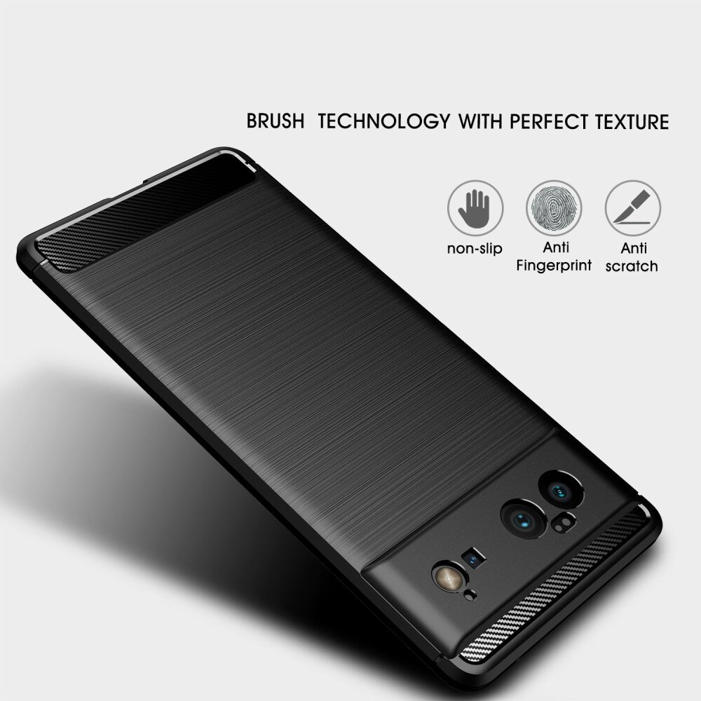 Google Pixel 6 Pro Deksel TPU Brushed Svart